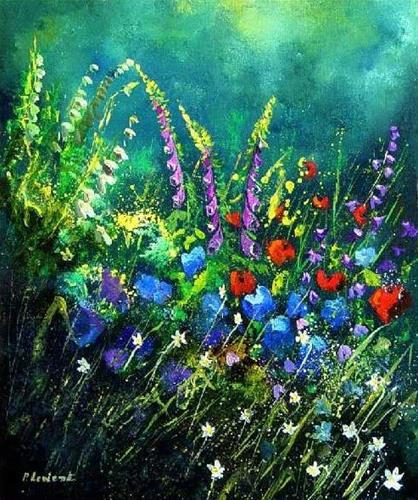 "Garden flowers 56" original fine art by Pol Ledent "Garden flowers 56" original fine art by Pol Ledent
