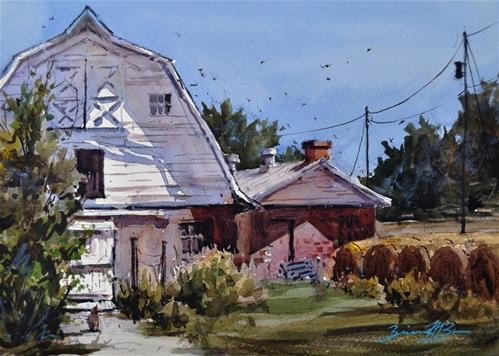"Noon Shadows" original fine art by Brienne M Brown "Noon Shadows" original fine art by Brienne M Brown