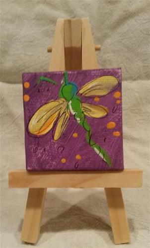 "Itty Bitty Dragonfly" original fine art by Terri Einer "Itty Bitty Dragonfly" original fine art by Terri Einer