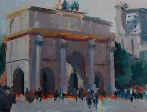 "Carousel Arch near the Louvre, Paris" original fine art by Margaret Dyer "Carousel Arch near the Louvre, Paris" original fine art by Margaret Dyer