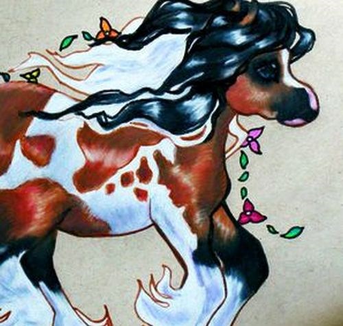 "Gypsy Whimsy" original fine art by Crystal Cook "Gypsy Whimsy" original fine art by Crystal Cook