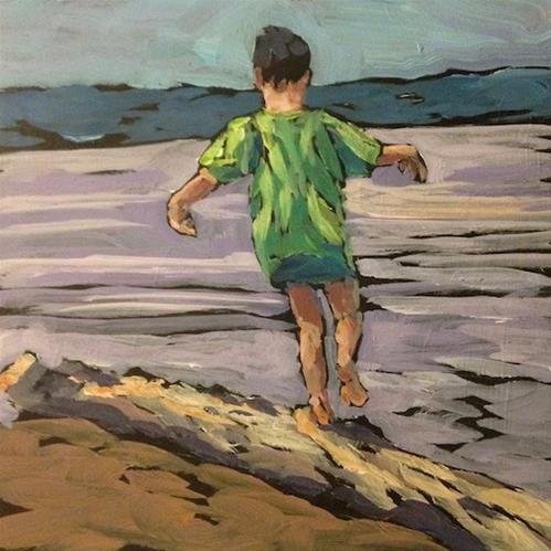 "Balancing At Superior" original fine art by Kat Corrigan "Balancing At Superior" original fine art by Kat Corrigan