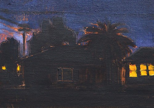 "Nocturne, South Park" original fine art by Kevin Inman "Nocturne, South Park" original fine art by Kevin Inman