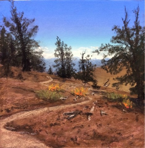 "THE BRISTLECONE PINE TRAIL" original fine art by Marti Walker "THE BRISTLECONE PINE TRAIL" original fine art by Marti Walker