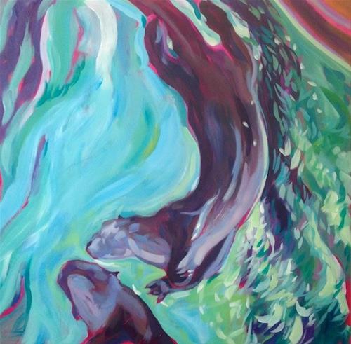 "Reaching a Conclusion" original fine art by Kat Corrigan "Reaching a Conclusion" original fine art by Kat Corrigan