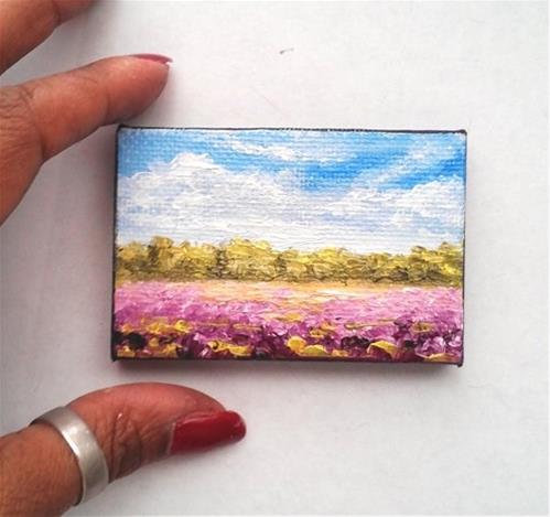 "Lavender Fields" original fine art by Camille Morgan "Lavender Fields" original fine art by Camille Morgan