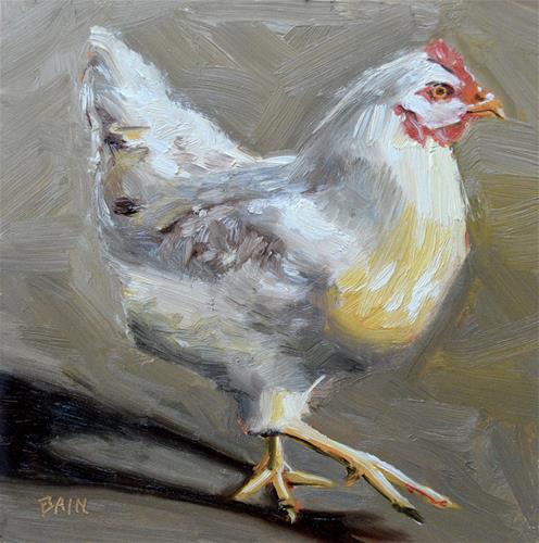 "Chicken Strut" original fine art by Peter Bain "Chicken Strut" original fine art by Peter Bain
