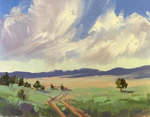 "Nowhere Road Storms" original fine art by Mary Jabens "Nowhere Road Storms" original fine art by Mary Jabens