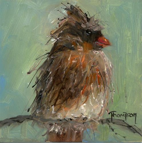 "Brown Bird" original fine art by Norma Thompson "Brown Bird" original fine art by Norma Thompson