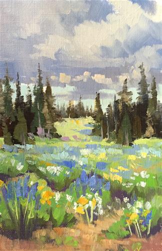 "Spring Flowers - Cedar Breaks 3" original fine art by Mary Jabens "Spring Flowers - Cedar Breaks 3" original fine art by Mary Jabens