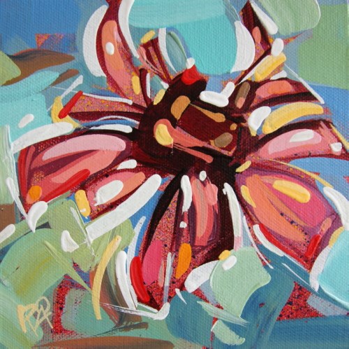 "Flower Abstraction 223" original fine art by Roger Akesson "Flower Abstraction 223" original fine art by Roger Akesson
