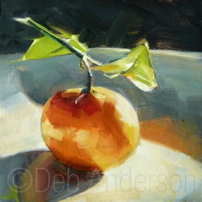 "Oil Painting: Mandarin Orange" original fine art by Deb Anderson "Oil Painting: Mandarin Orange" original fine art by Deb Anderson