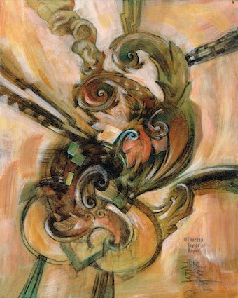 "Emergence" original fine art by Theresa Taylor Bayer "Emergence" original fine art by Theresa Taylor Bayer