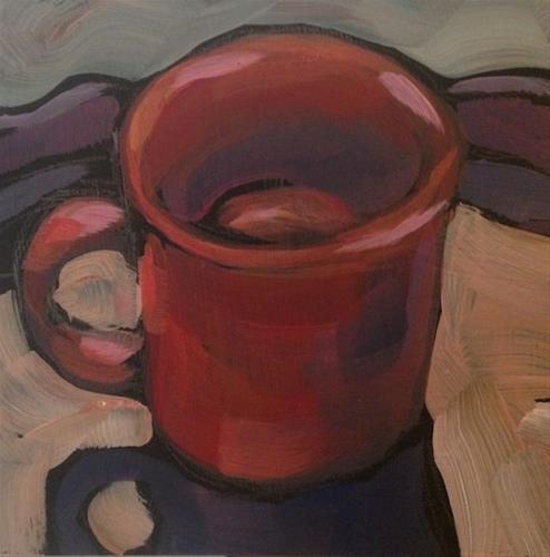 "King's Chilli Mug" original fine art by Kat Corrigan "King's Chilli Mug" original fine art by Kat Corrigan