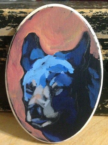 "Gruntled" original fine art by Kat Corrigan "Gruntled" original fine art by Kat Corrigan