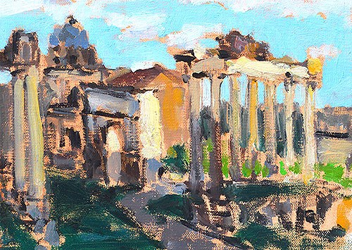 "Foro Romano" original fine art by Kevin Inman "Foro Romano" original fine art by Kevin Inman