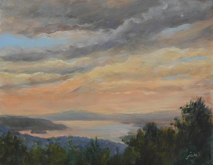 "Hudson Skies" original fine art by Jamie Williams Grossman "Hudson Skies" original fine art by Jamie Williams Grossman