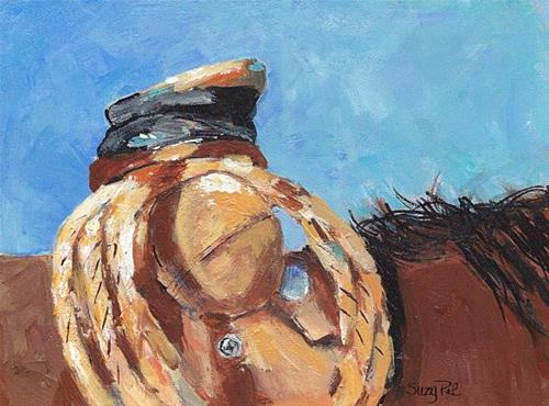 "Saddle" original fine art by Suzy 'Pal' Powell "Saddle" original fine art by Suzy 'Pal' Powell