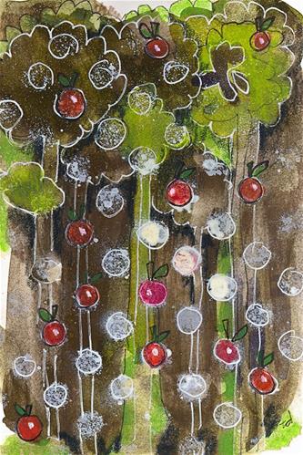 "The Apple Doesn't Fall Far from the Tree" original fine art by Tonya Doughty "The Apple Doesn't Fall Far from the Tree" original fine art by Tonya Doughty