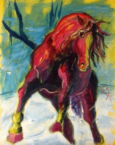 "Wildfire" original fine art by Rachel Holland "Wildfire" original fine art by Rachel Holland