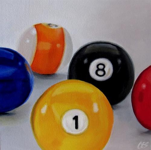 "Emma's Pool Balls" original fine art by ~ces~ Christine E. S. Code "Emma's Pool Balls" original fine art by ~ces~ Christine E. S. Code