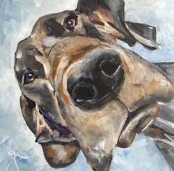 "A Different View" original fine art by Gigi . "A Different View" original fine art by Gigi .