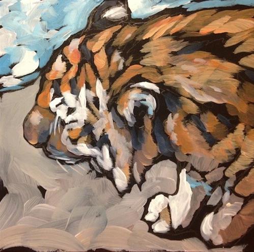 "On The Prowl" original fine art by Kat Corrigan "On The Prowl" original fine art by Kat Corrigan