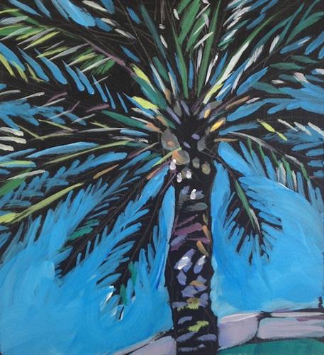 "Starburst Palm" original fine art by Kat Corrigan "Starburst Palm" original fine art by Kat Corrigan