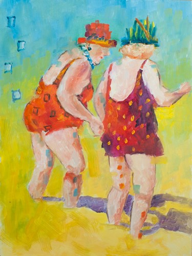 "Beach Party" original fine art by Sue Churchgrant "Beach Party" original fine art by Sue Churchgrant