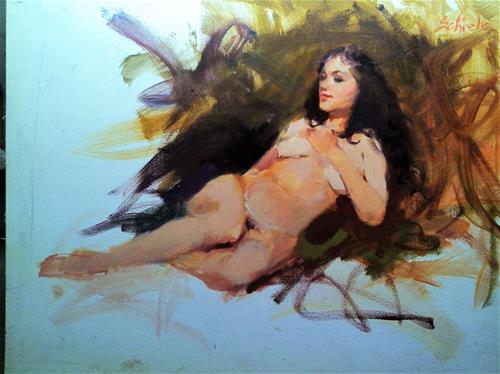 "nude sketch" original fine art by Richard Schiele "nude sketch" original fine art by Richard Schiele