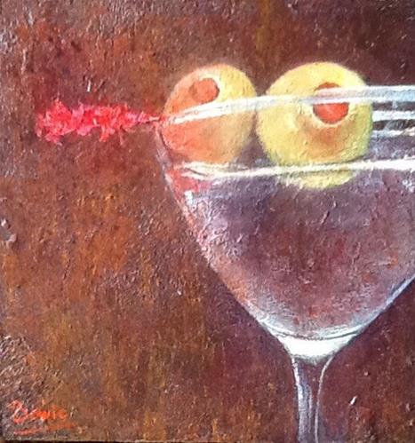 "Dirty Tini" original fine art by Maureen Bowie "Dirty Tini" original fine art by Maureen Bowie