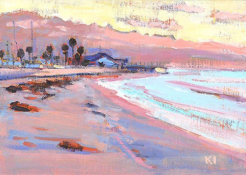 "Ledbetter Beach, Santa Barbara" original fine art by Kevin Inman "Ledbetter Beach, Santa Barbara" original fine art by Kevin Inman