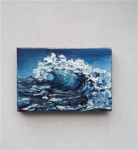 "Dark Wave" original fine art by Camille Morgan "Dark Wave" original fine art by Camille Morgan