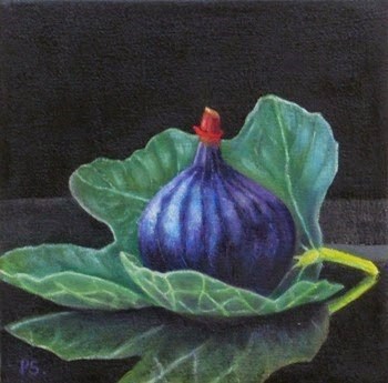 "Figs III - 1001 Nights" original fine art by Pera Schillings "Figs III - 1001 Nights" original fine art by Pera Schillings