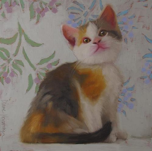 "Calico Kitten" original fine art by Diane Hoeptner "Calico Kitten" original fine art by Diane Hoeptner