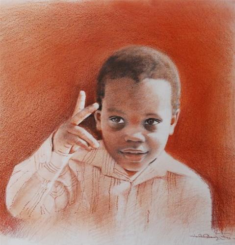 "Tiny 2!" original fine art by Adebanji Alade "Tiny 2!" original fine art by Adebanji Alade