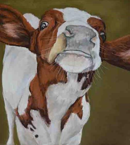 "Nosey" original fine art by Charlotte Yealey "Nosey" original fine art by Charlotte Yealey