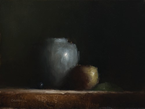 "Vase with Apple" original fine art by Neil Carroll "Vase with Apple" original fine art by Neil Carroll