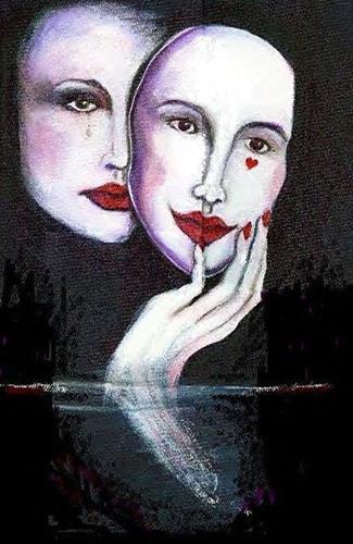 "Two faces of love" original fine art by Barbara Lemley "Two faces of love" original fine art by Barbara Lemley