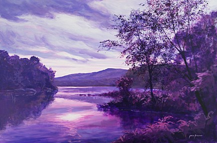 "Violet Reflections" original fine art by Jamie Williams Grossman "Violet Reflections" original fine art by Jamie Williams Grossman