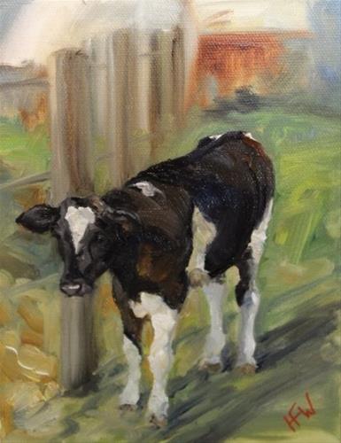 "Holstein Calf" original fine art by H.F. Wallen "Holstein Calf" original fine art by H.F. Wallen