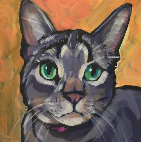 "Kayleigh, The Green Eyes" original fine art by Kat Corrigan "Kayleigh, The Green Eyes" original fine art by Kat Corrigan