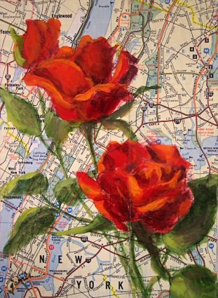 "Love in the Big Apple — Perfect Valentine Gift!" original fine art by Jamie Williams Grossman "Love in the Big Apple — Perfect Valentine Gift!" original fine art by Jamie Williams Grossman