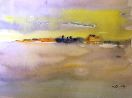"Horizon City" original fine art by Nancy Hall "Horizon City" original fine art by Nancy Hall