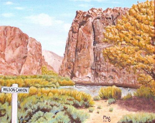 "Wilson Canyon" original fine art by John F McGowan "Wilson Canyon" original fine art by John F McGowan