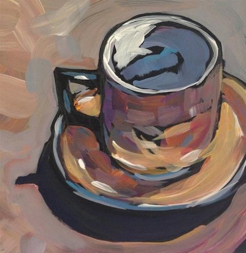 "Doll's Teacup" original fine art by Kat Corrigan "Doll's Teacup" original fine art by Kat Corrigan
