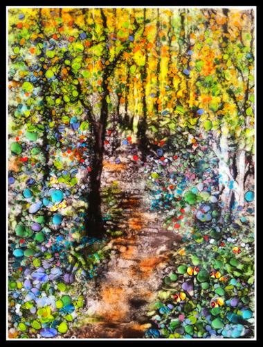 "Spring Forest" original fine art by Kelly Alge "Spring Forest" original fine art by Kelly Alge