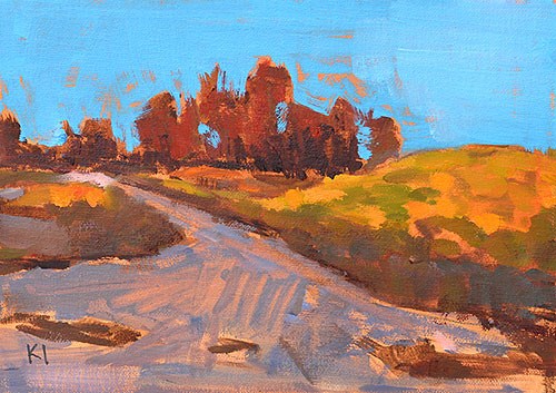 "Balboa Park Landscape" original fine art by Kevin Inman "Balboa Park Landscape" original fine art by Kevin Inman