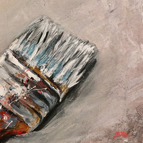 "1489 Brush Test" original fine art by Dietmar Stiller "1489 Brush Test" original fine art by Dietmar Stiller