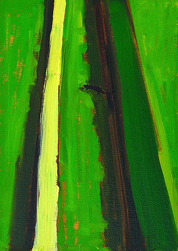 "Cat in a Formal Garden" original fine art by Kevin Inman "Cat in a Formal Garden" original fine art by Kevin Inman